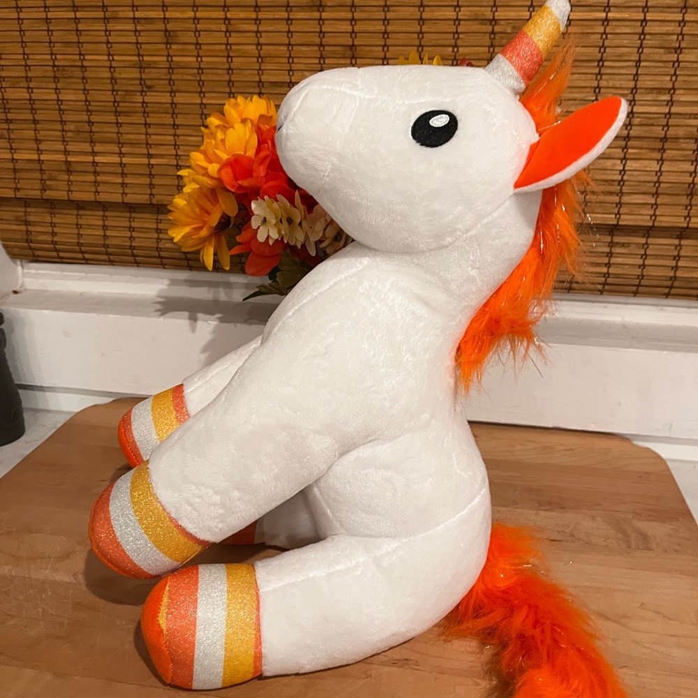 Build A Bear Workshop Halloween Candy Corn Unicorn Plush Stuffed